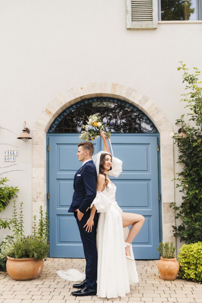 para młoda podczas first looku